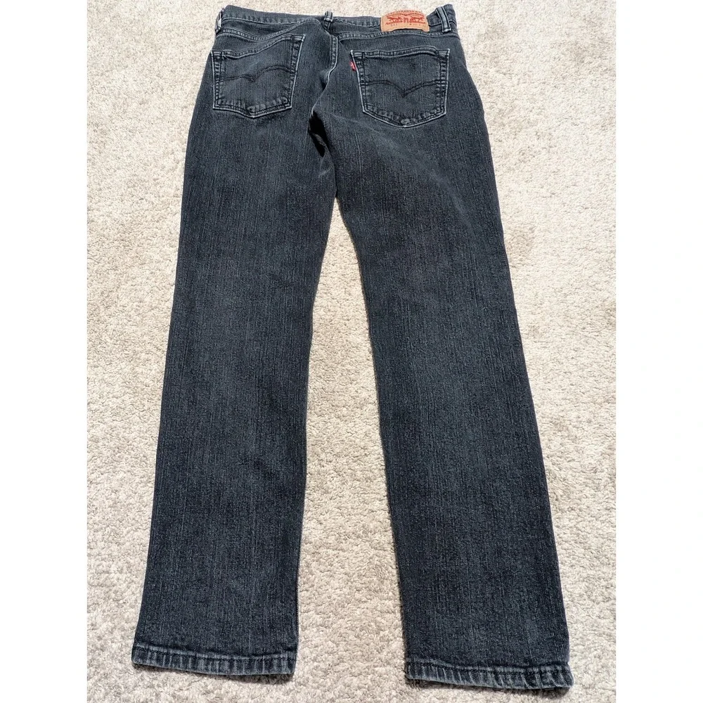 Levi's Jeans Mens 32x32‎ Black 511 Slim Fit Faded Charcoal Stretch Denim Casual